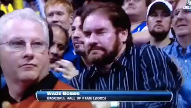Wade Boggs Attempting To Dance At Last Night’s Oklahoma City Thunder Game