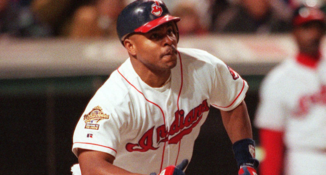 Indians flexing muscle with Albert Belle bobblehead