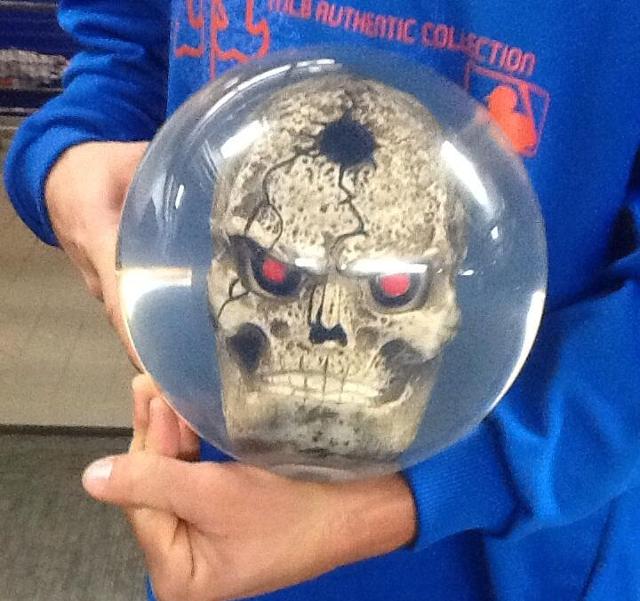 Shaun Marcum's terrifying bowling ball is used only for spares