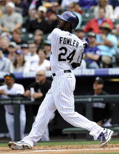 Fowler helps Rockies to 9-1 win over Padres