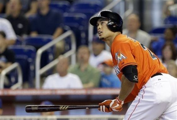 Stanton homers twice, Nolasco takes stand vs. Cubs