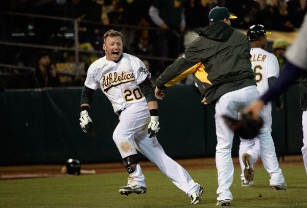 A’s win 9th in a row on Donaldson’s 12th inning walk-off homer 