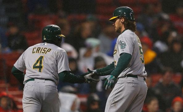 A's overwhelm Red Sox with downpour of runs in 13-0 rout