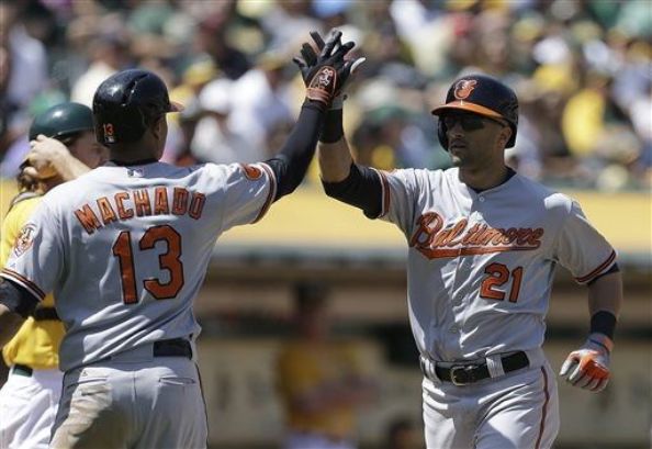 Trio of homers lifts Orioles over Athletics