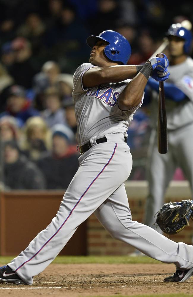 Adrian Beltre's two-run homer vs Cubs (Video)