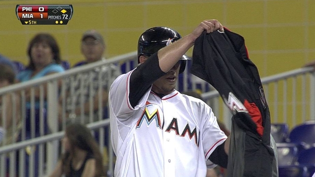 Marlins pitcher Jose Fernandez hits RBI single, can't figure out how jackets work