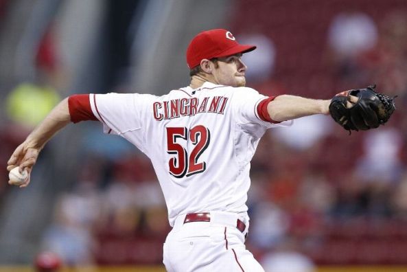Cingrani gets first win as Reds rout Marlins 11-1