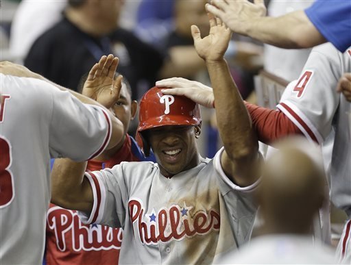 Utley triple in 10th leads Phils over Marlins 3-1
