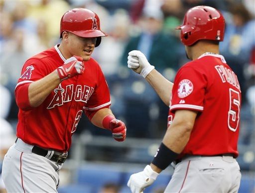Angels ride four homers to fifth straight win