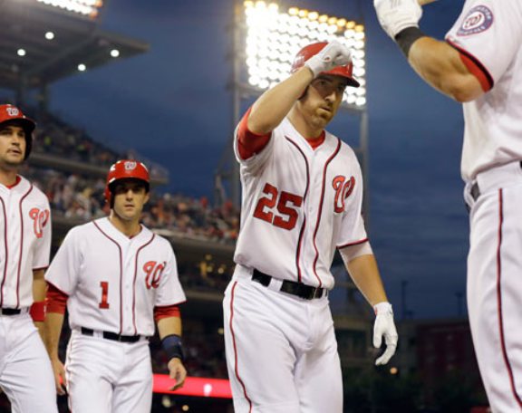 Nats win homer derby to gain split with O's