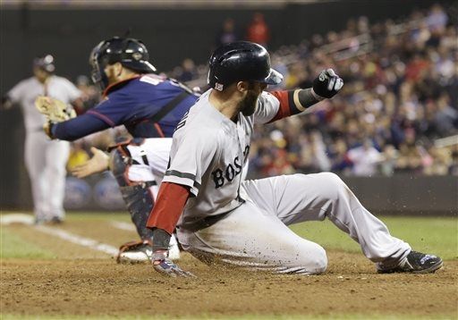Gomes' sac fly in 10th lifts Red Sox over Twins
