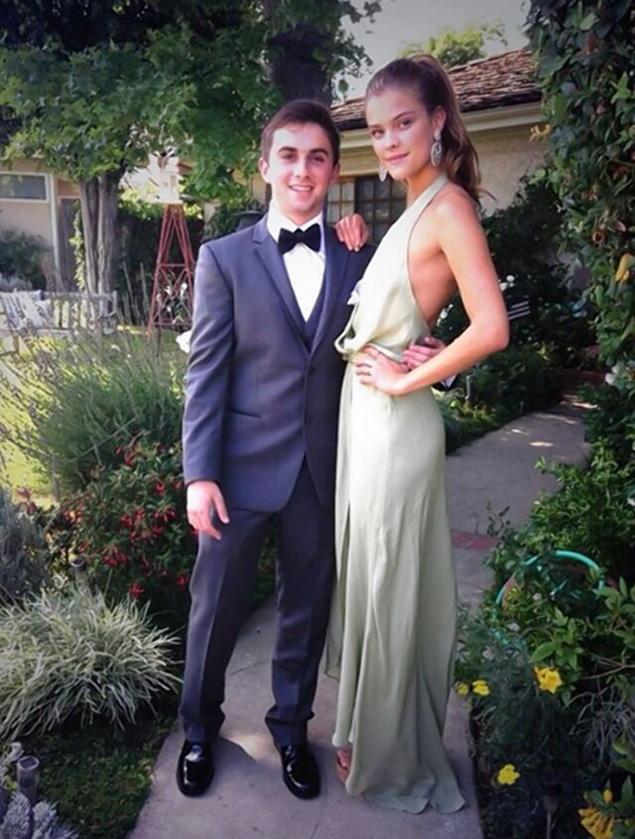Nina Agdal replaces Kate Upton as high school student's prom date 