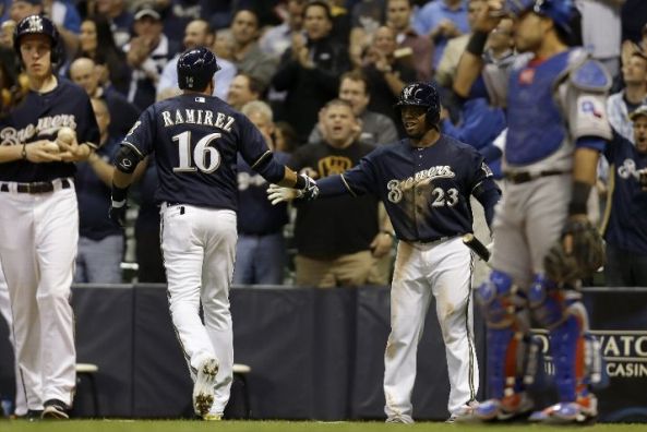 Brewers snap skid on strength of five-run first