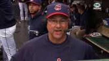 Mike Aviles' disruptive antics during Terry Francona live TV interview