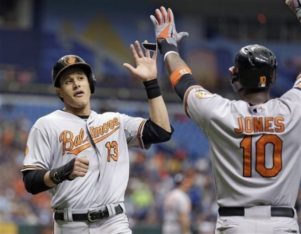 Orioles hammer Moore in 10-7 win over Rays