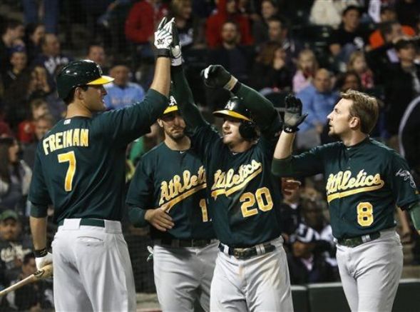 Donaldson hits grand slam to lead A's to 4-3 win