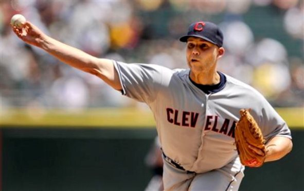 Masterson's shutout lifts Tribe to first-place tie