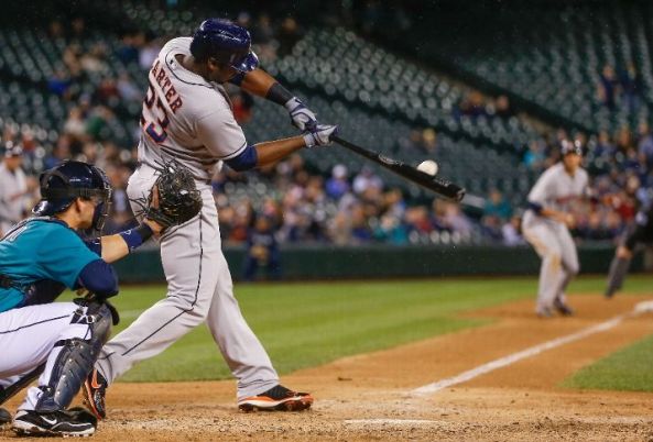 Chris Carter's go-ahead two-run double vs Mariners (Video)