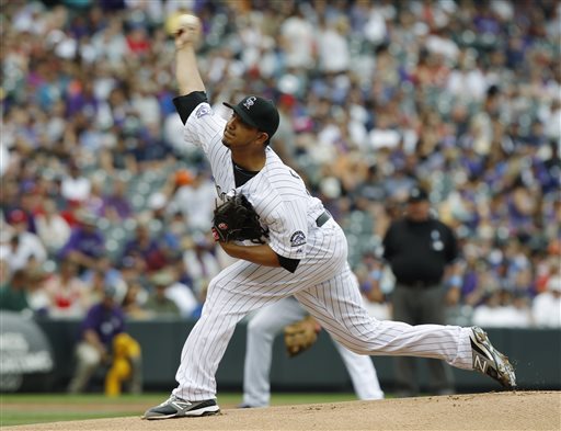 Chacin pitches into 9th, Rockies beat Phillies