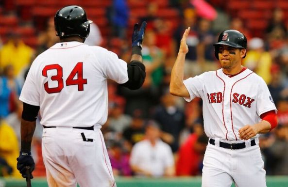 Ortiz, Red Sox top Rays in rainy twinbill opener
