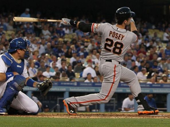 Buster Posey's two-run homer off Kershaw (Video)