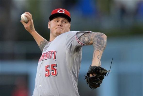 Bruce, Paul homer to back Latos, Reds top Dodgers 5-2