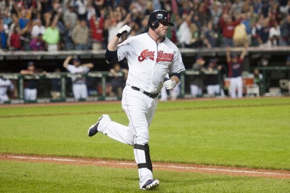 Indians streak at five with Giambi's walk-off HR