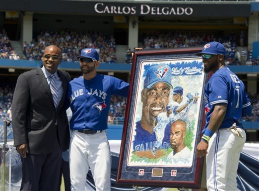 Carlos Delgado honored at Rogers Centre in Toronto