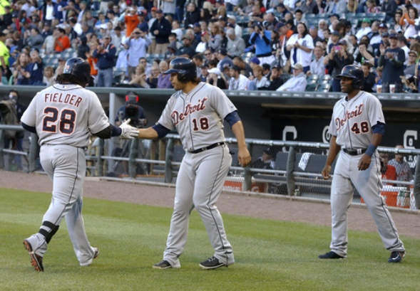 Cabrera-less Tigers power past White Sox 6-2