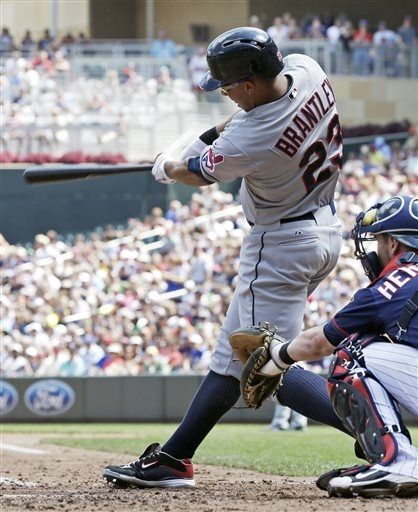 Michael Brantley's bases-clearing triple vs Twins (Video)