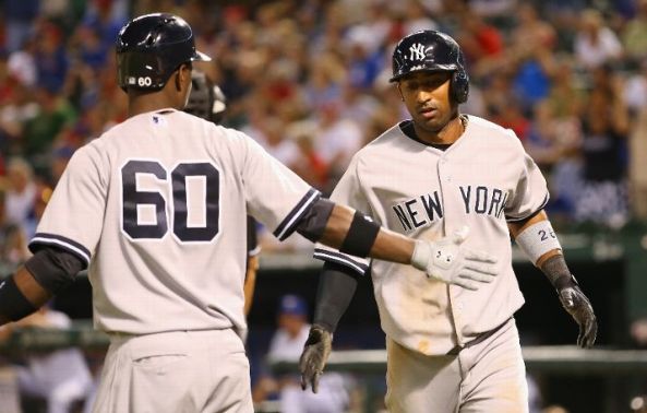 Yankees rally against Nathan for 5-4 win in Texas