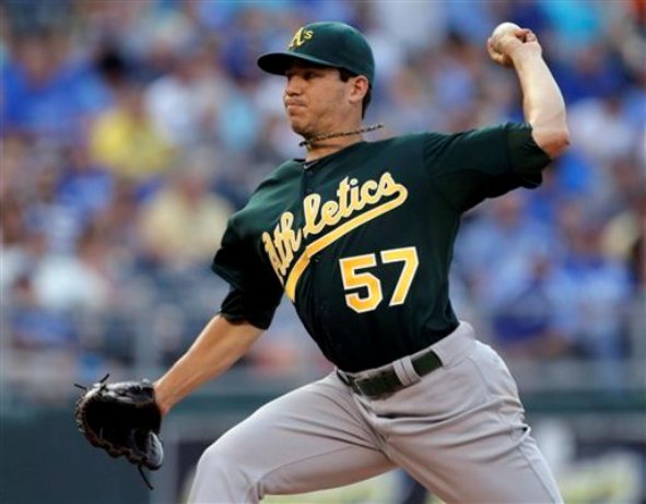 Milone pitches A's to 6-3 victory over Royals