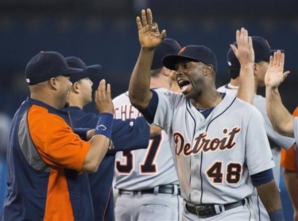 Hunter's decisive RBI lifts Tigers over Blue Jays