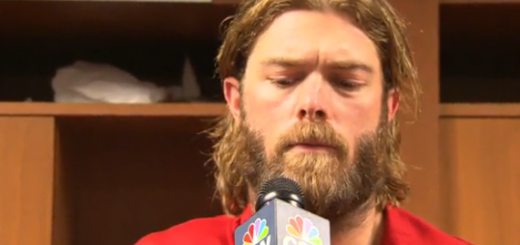 Jayson Werth doesn't like microphones poking his beard (Video)