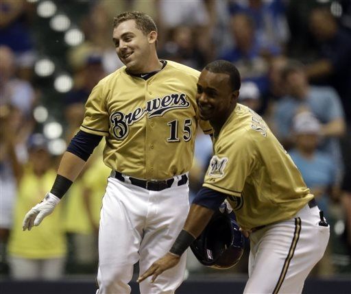 Gindl's HR in 13th sends Brewers past Marlins 1-0