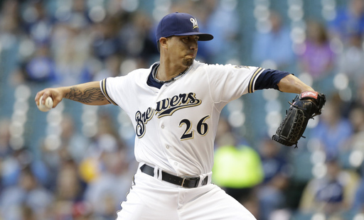 Lohse, Gomez lead Brewers past Padres, 3-1