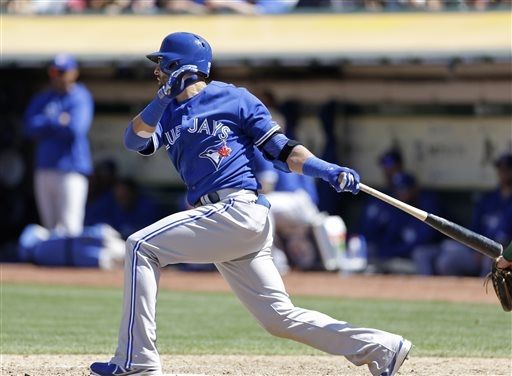 Jose Bautista's 10th inning go-ahead RBI double vs A's (Video)
