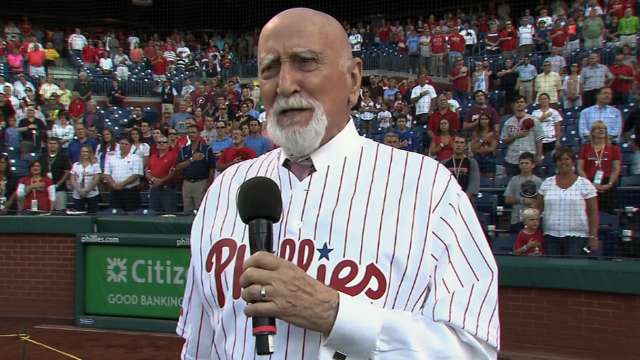 Dominic Chianese (also known as Uncle Junior) sang Tuesday's anthem in Philly (Video)