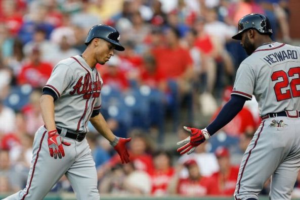 Heyward leads Braves offense in rout of Phillies