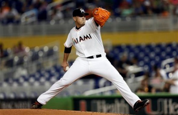 Fernandez pitches Marlins past Padres 4-0