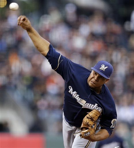 Brewers beat Giants behind Wily Peralta’s pitching
