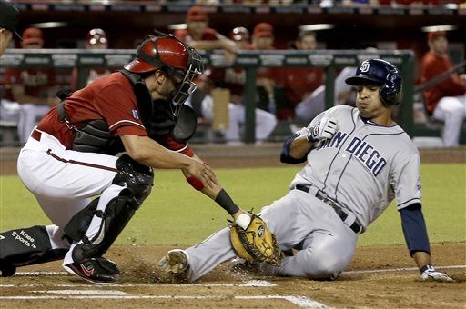 A.J. Pollock nabs Guzman at the plate (Video)