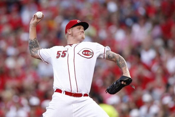 Bruce homers to back Latos, Reds beat slumping A's 3-1