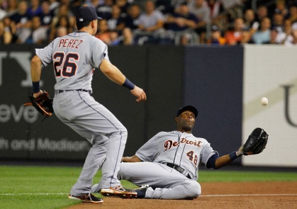 Torii Hunter's sliding catch vs Yankees (Video)
