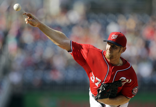 Nats win on Strasburg's 1st career complete game