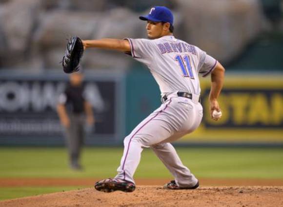 Darvish K's career-high 15, flirts with no-hitter in 2-1 win