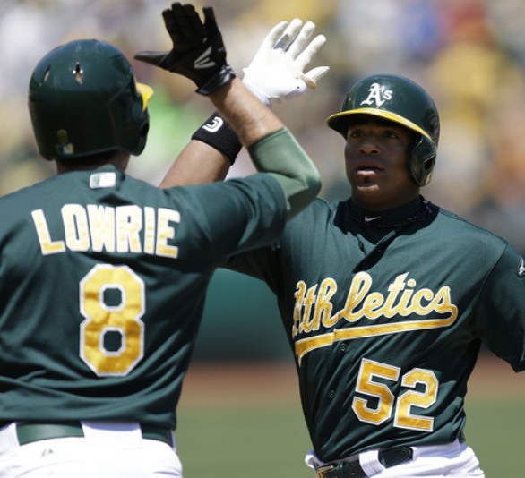 Cespedes homers in A's 4-2 win over Garza, Rangers