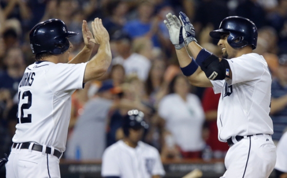 Infante has 2 homers, 5 RBIs to lead Tigers 10-5 