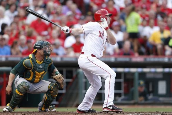 Jay Bruce's solo homer vs A's (Video)