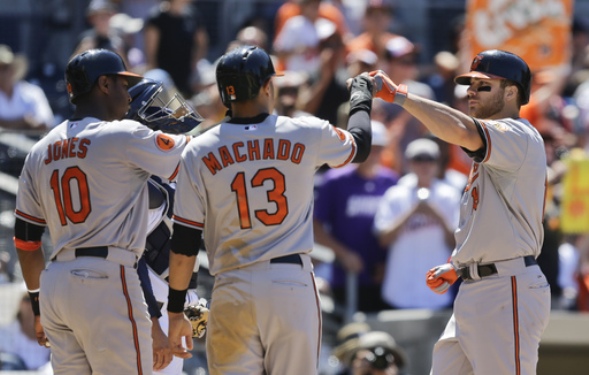 Davis powers Orioles to 10-3 victory at San Diego